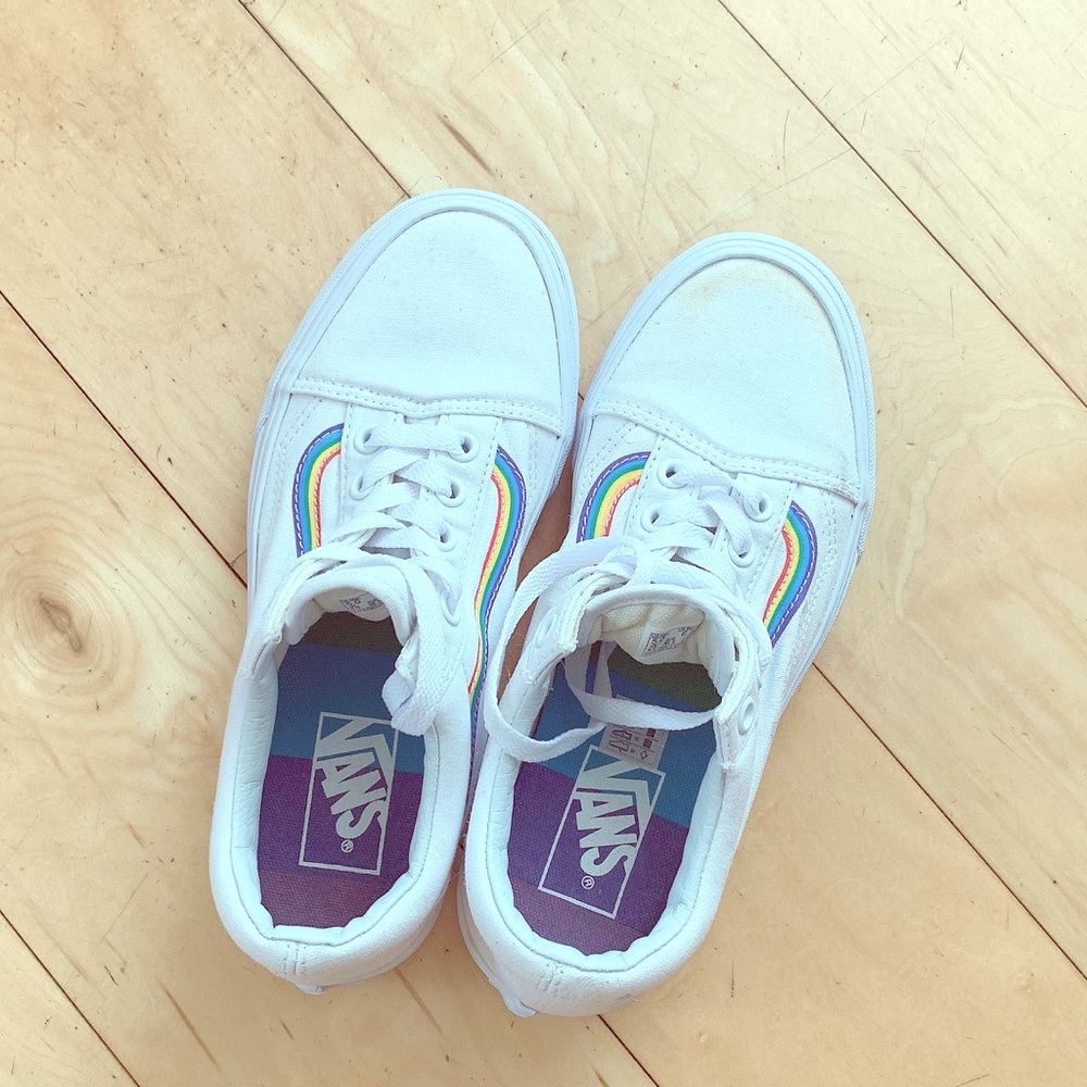 Vans rainbow sneakers